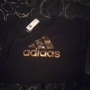 Black adidas cropped long sleeve